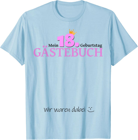 18th Birthday Boy Girl 18 Years 2005 Funny Gift , White T-Shirt - T-Shirt | Light Blue