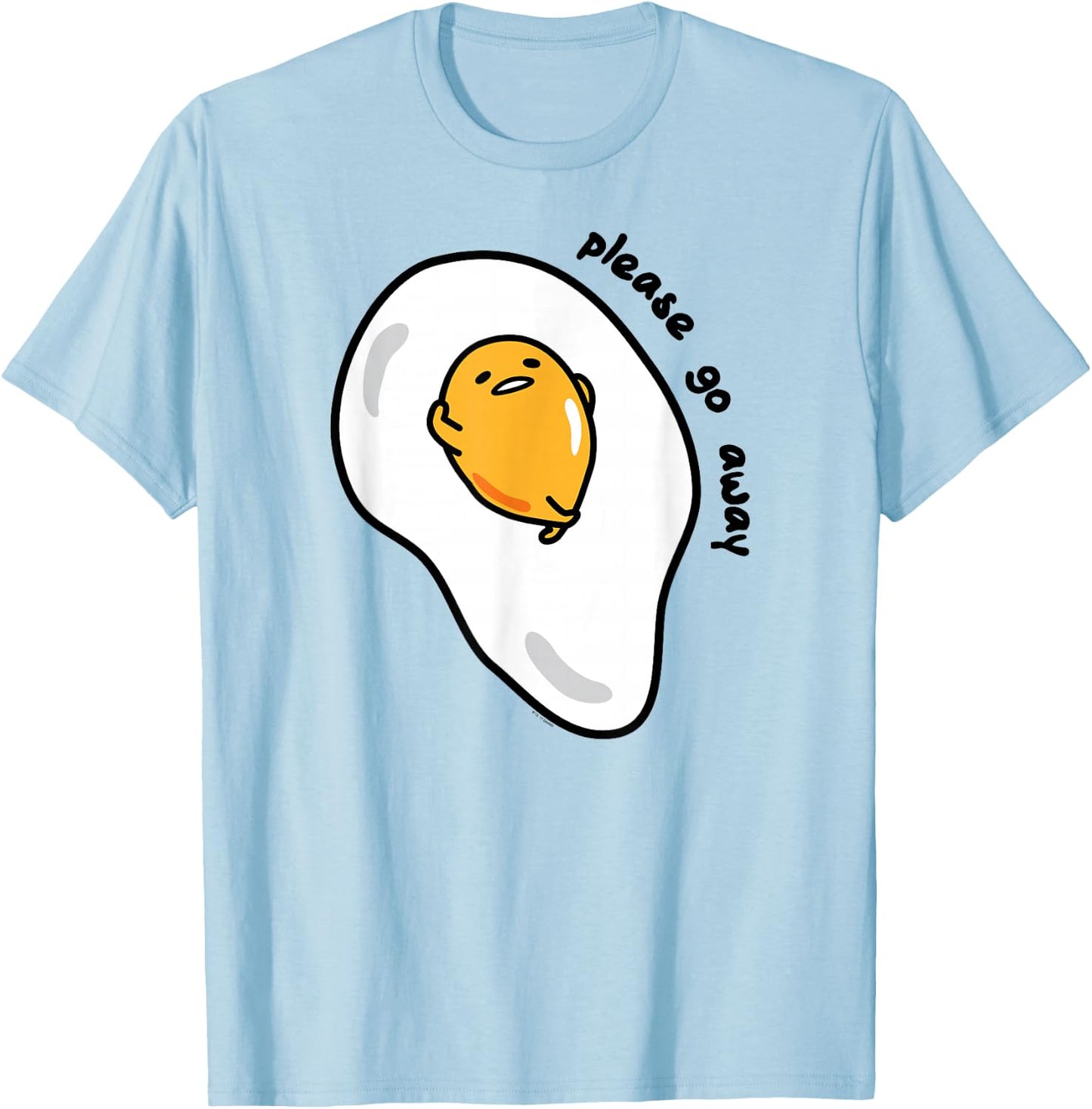 Gudetama Please Go Away T-Shirt - T-Shirt | Light Blue