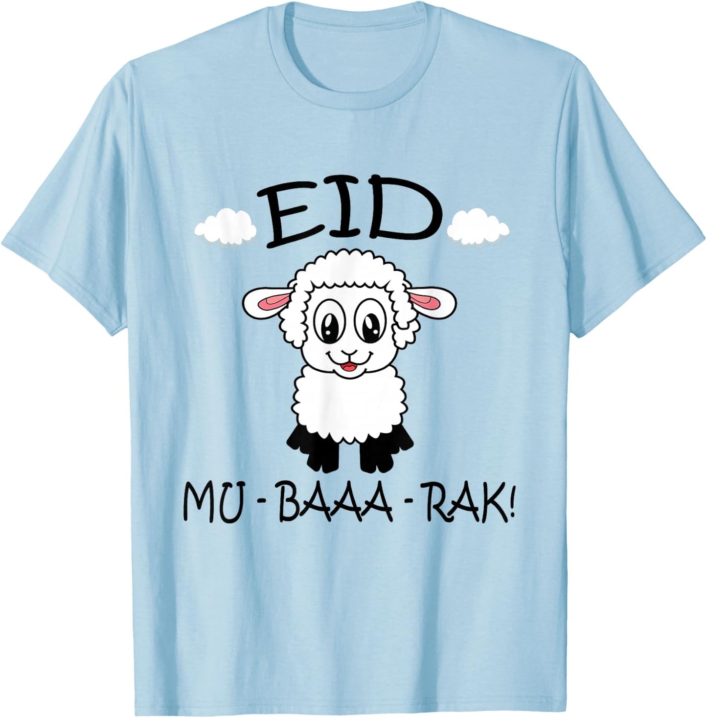 Eid Al-Adha Eid Mubarak Happy Eid Day Muslim eid 2025 kids T-Shirt - T-Shirt | Light Blue