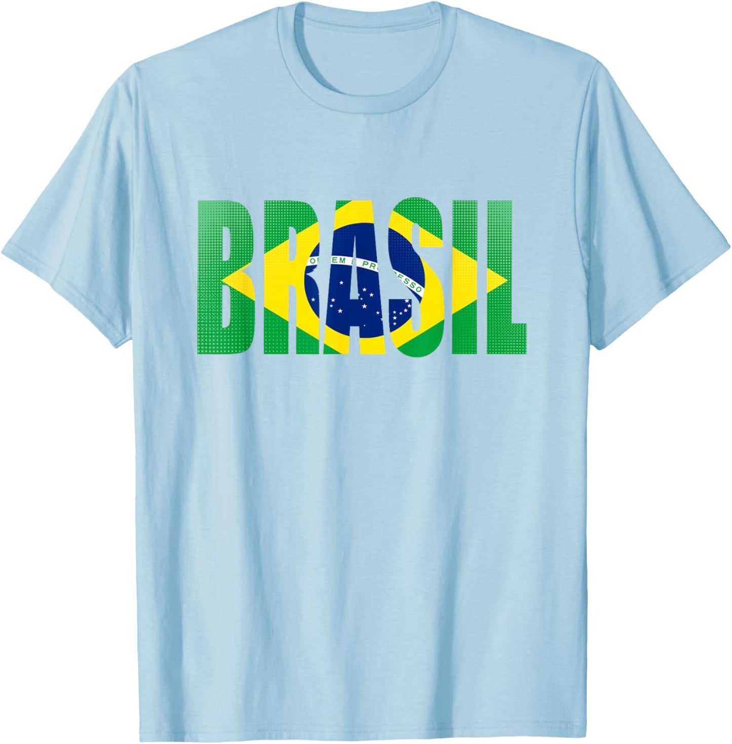 Brazil Brasil White Souvenirs Brazilian Gifts 2026 Fans T-Shirt - T-Shirt | Light Blue