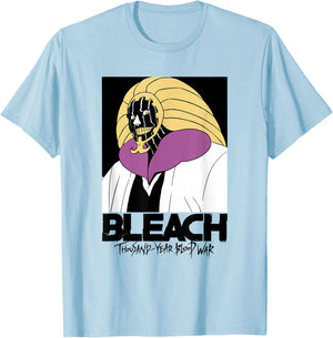 Bleach: Thousand Year Blood War Mayuri with Logo Anime T-Shirt - T-Shirt | Light Blue