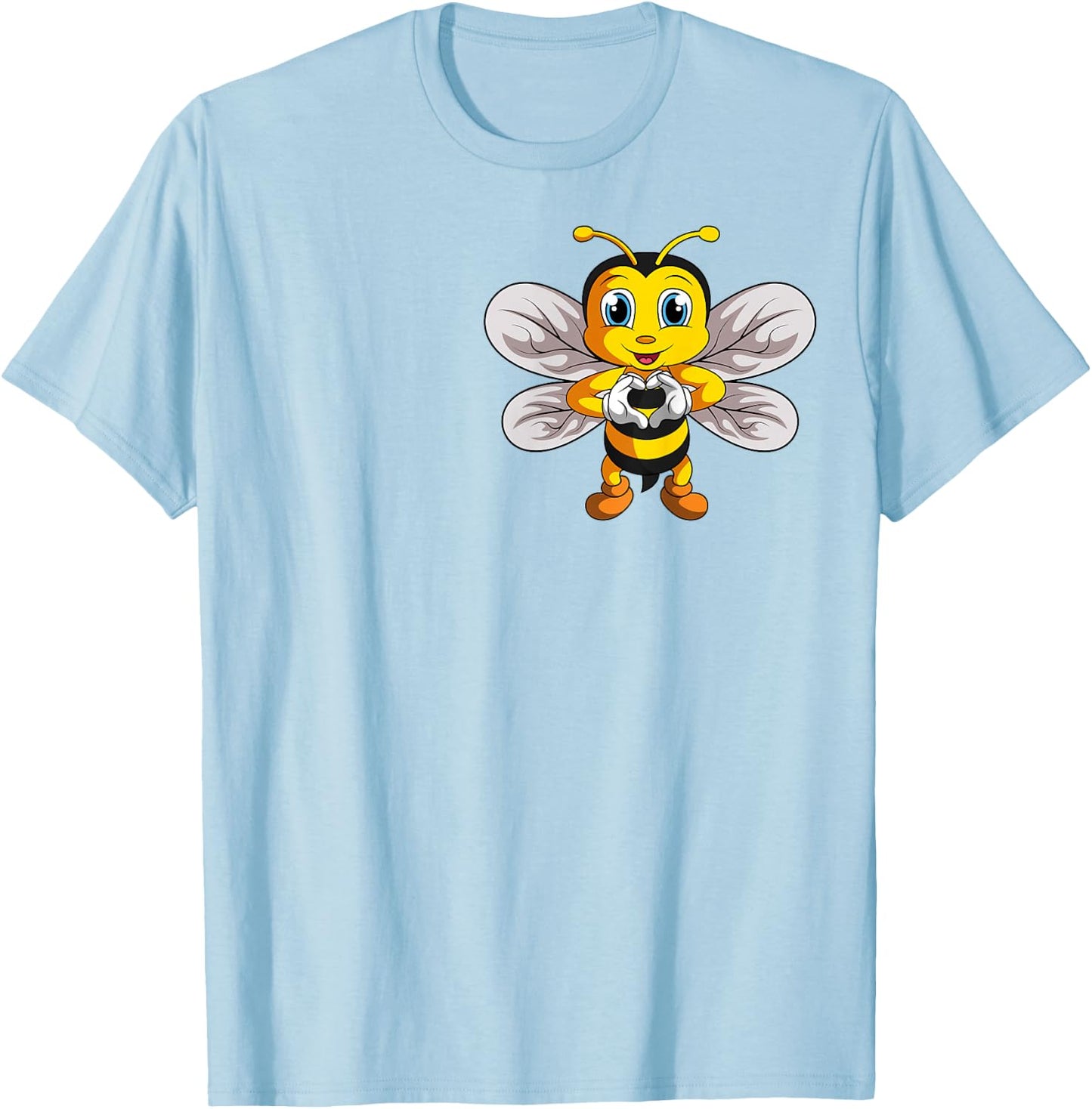 Bee Bumble Bee Kids Girls Boys T-Shirt - T-Shirt | Light Blue