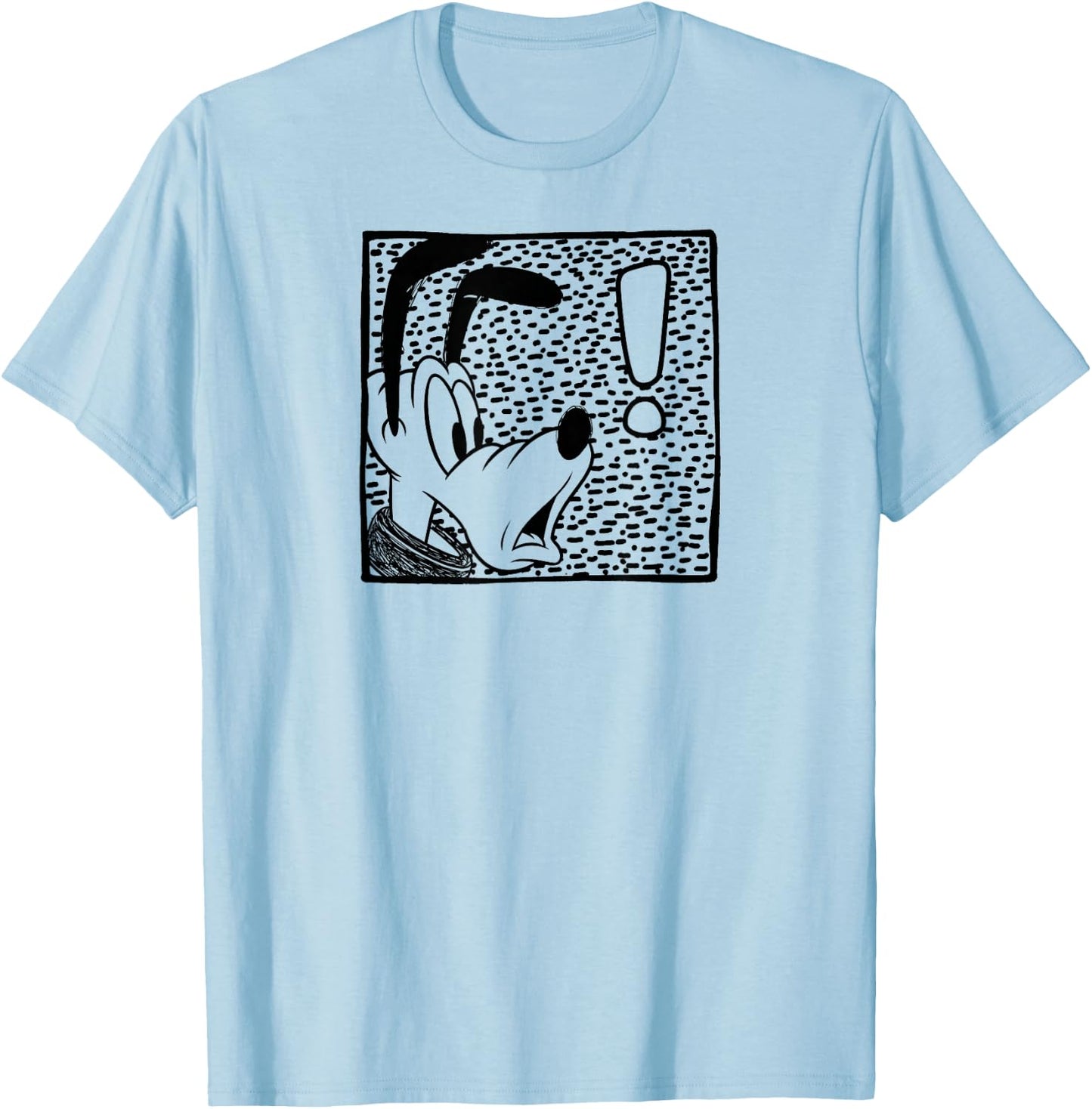 Pluto - Shocked Character Box T-Shirt - T-Shirt | Light Blue