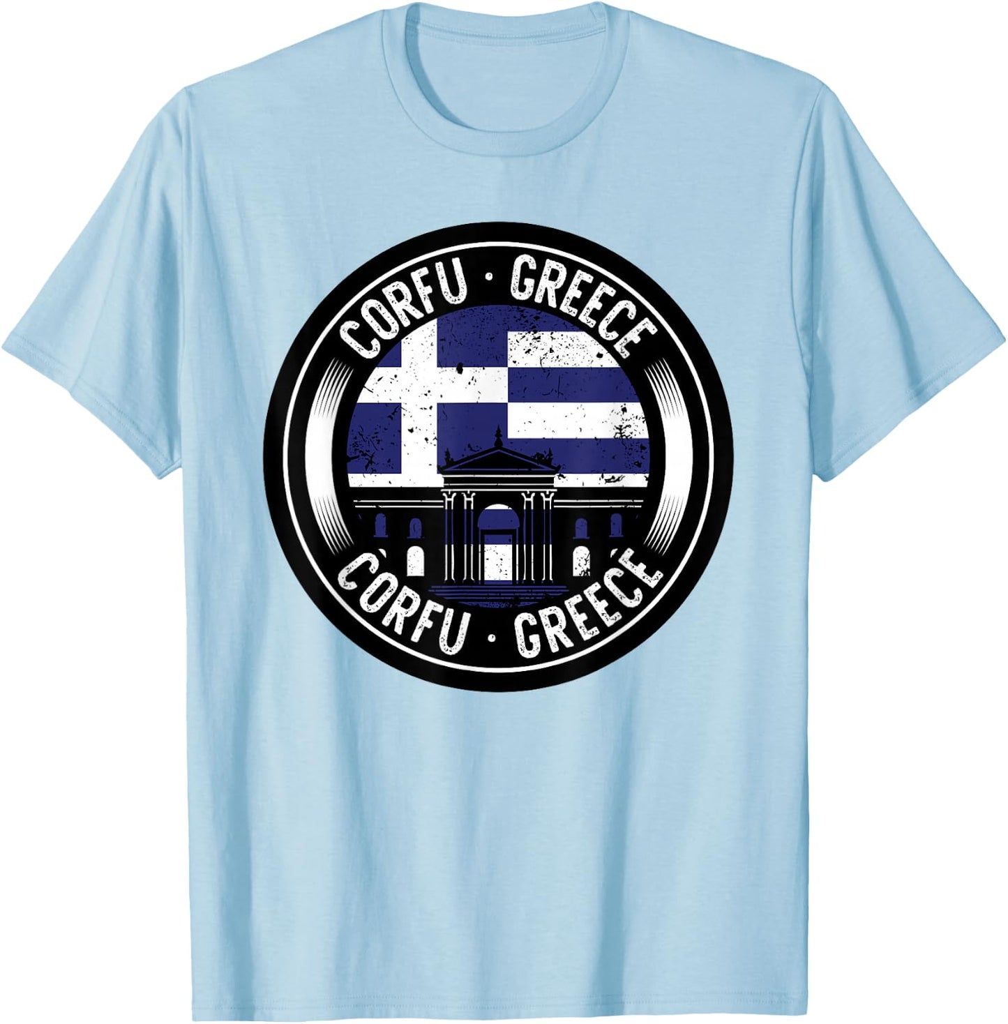 Voyage en Grèce à Corfou T-Shirt - T-Shirt | Light Blue