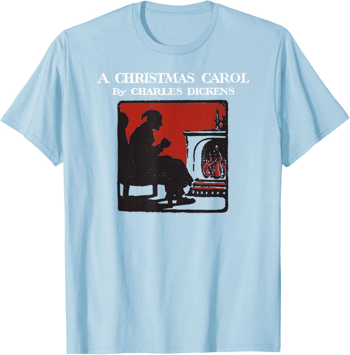 A Christmas Carol Vintage Scrooge -Bah Humbug Shirt T-Shirt - T-Shirt | Light Blue