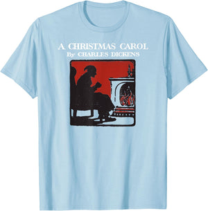 A Christmas Carol Vintage Scrooge -Bah Humbug Shirt T-Shirt - T-Shirt | Light Blue