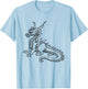 Color the dragon and paint it yourself T-Shirt - T-Shirt | Light Blue