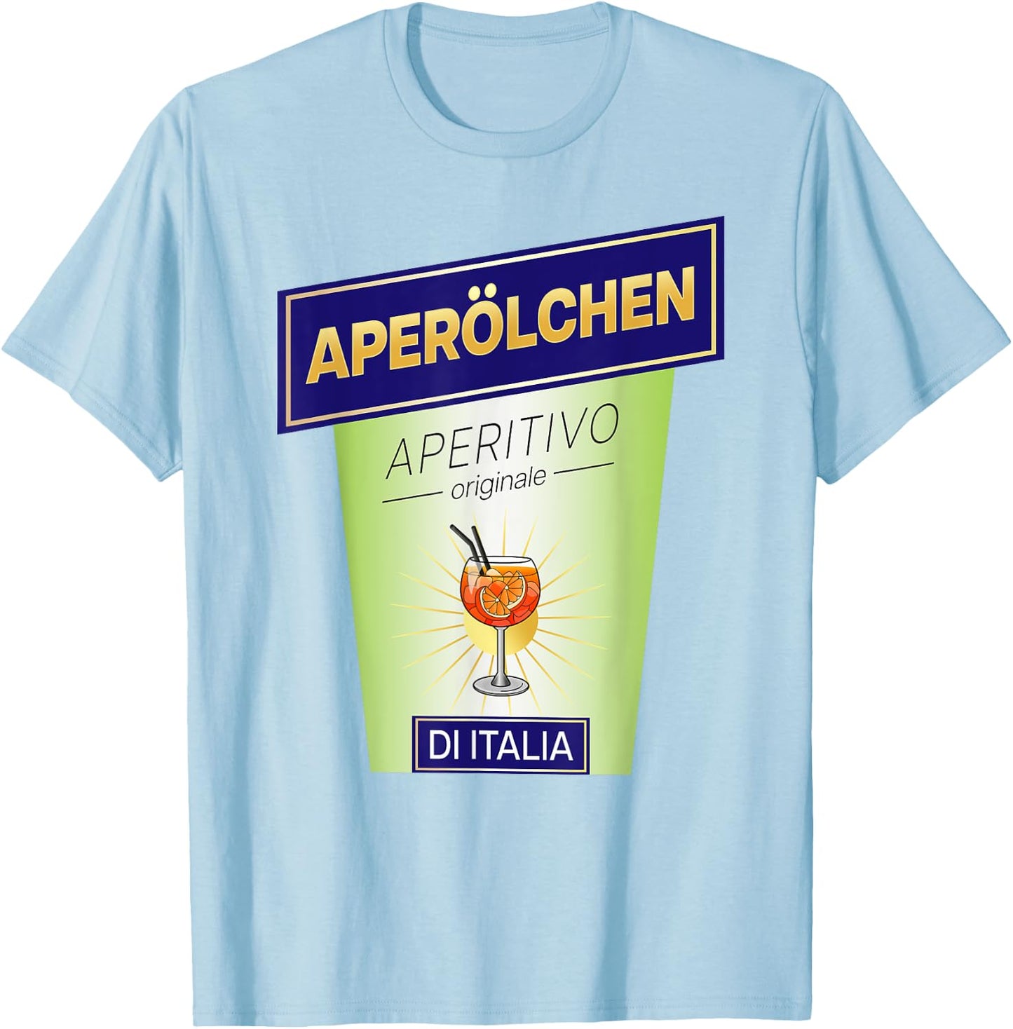 Carnival Fancy Dress X APEROOLCHEN Costume Bottle Fancy Dress , orange T-Shirt - T-Shirt | Light Blue
