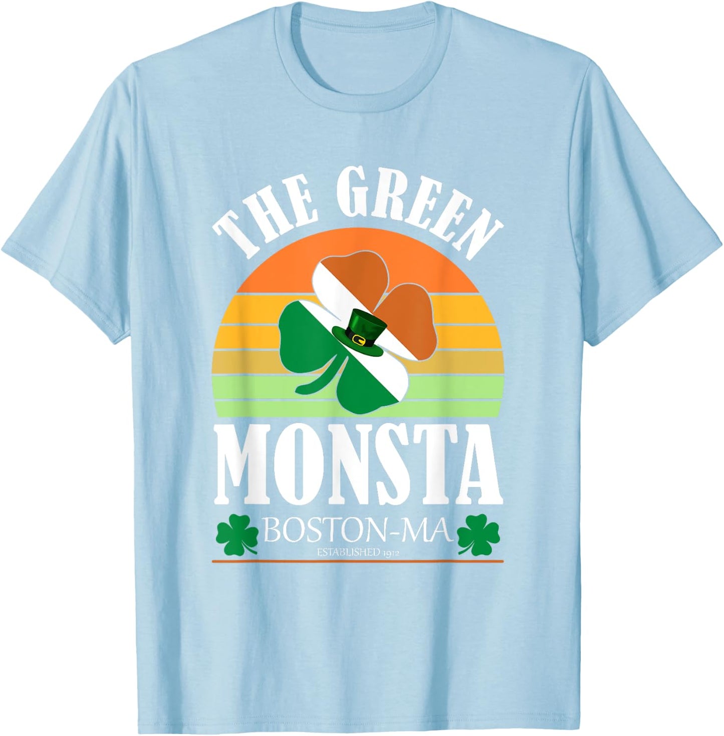 The Green Monsta Boston St. Patrick's Day Matching Group T-Shirt - T-Shirt | Light Blue