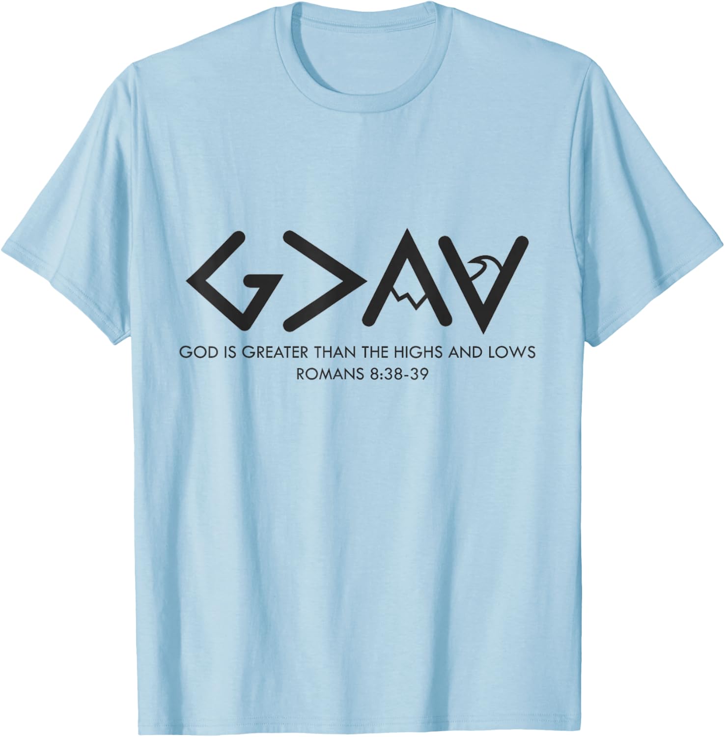 "G>AV" Deep T-Shirt - T-Shirt | Light Blue