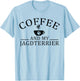 Jagdterrier Dog And Coffee T-Shirt - T-Shirt | Light Blue