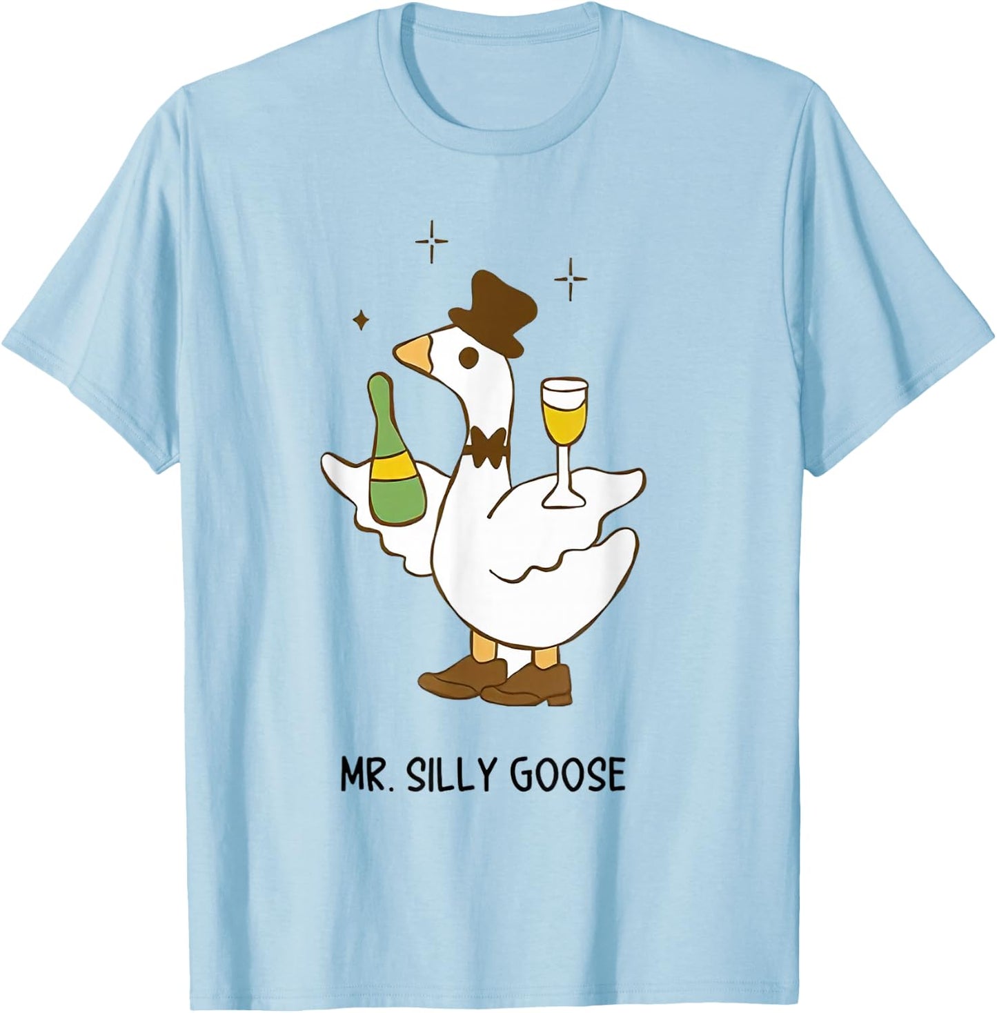 Mr Silly Goose Bride To Be Wedding Drinking Bride Goose T-Shirt - T-Shirt | Light Blue