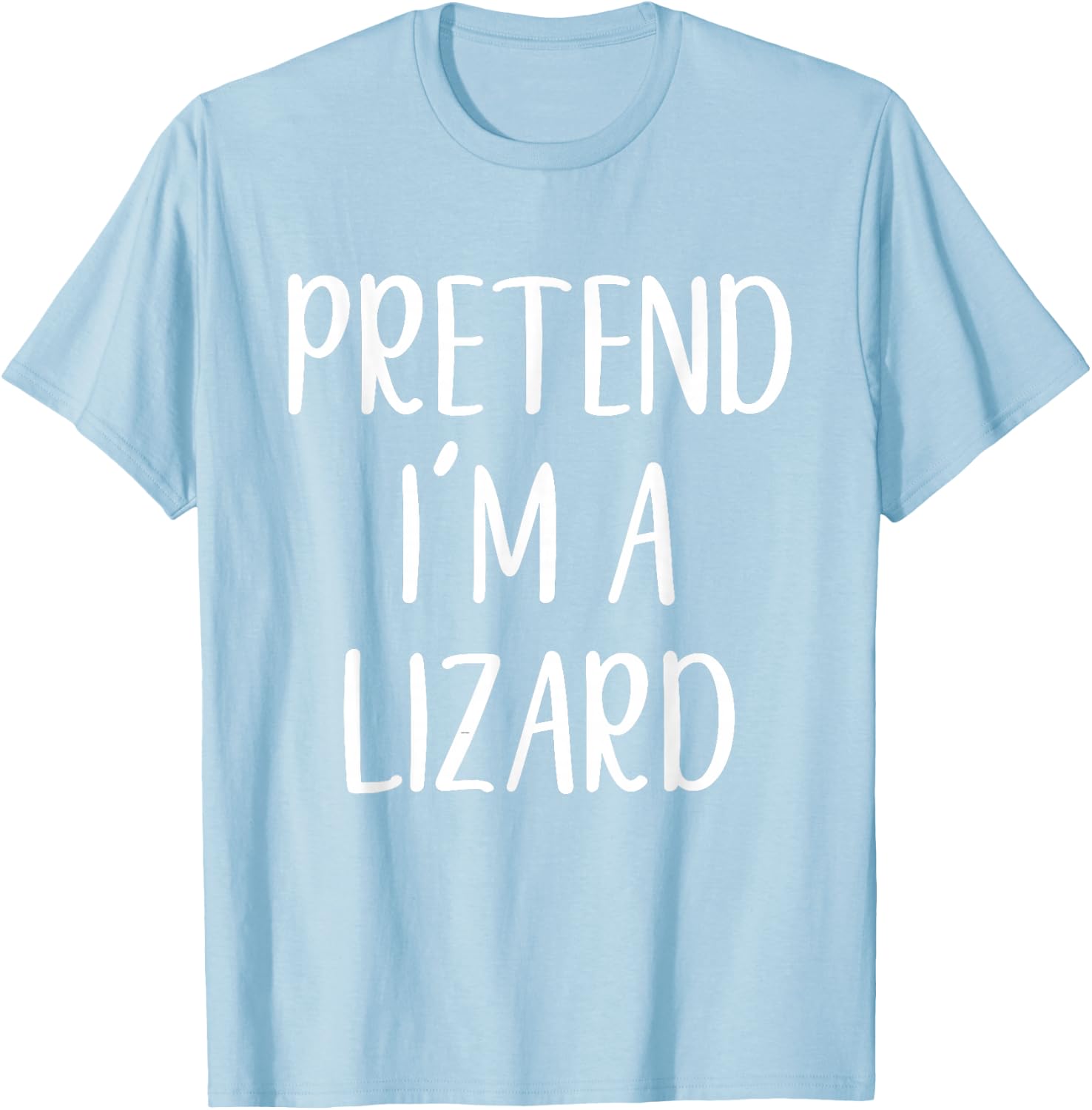 Pretend I'm A Lizard Costume Halloween Funny Easy Adult Kid T-Shirt - T-Shirt | Light Blue