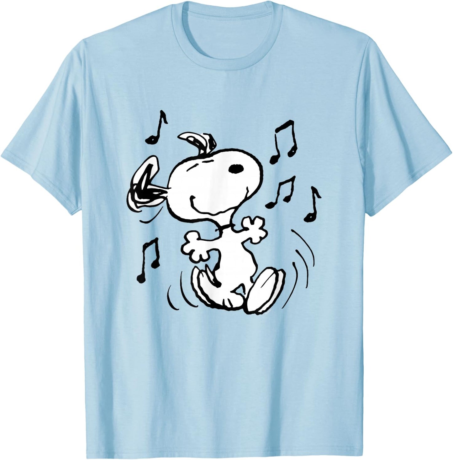 Peanuts - Snoopy Dancing , Blue, S T-Shirt - T-Shirt | Light Blue