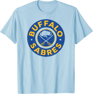 Buffalo Sabres Symbol White Officially Licensed T-Shirt - T-Shirt | Light Blue