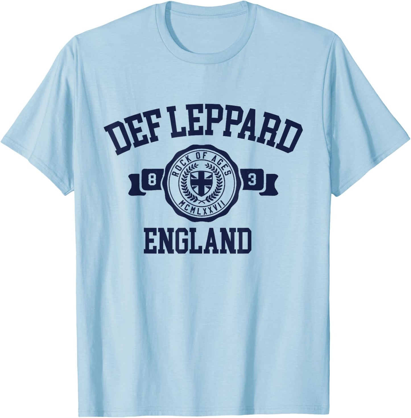 Official University Def Leppard T-Shirt - T-Shirt | Light Blue