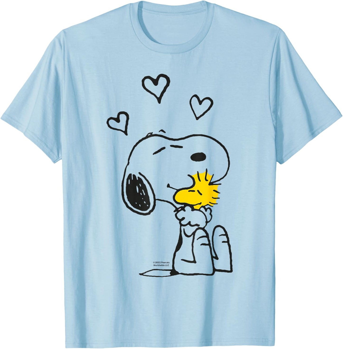 Peanuts - Snoopy Woodstock I Hold You T-Shirt - T-Shirt | Light Blue