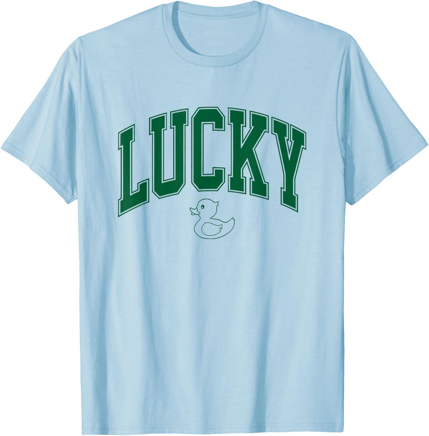 Lucky Duck St Patricks Day T-Shirt - T-Shirt | Light Blue