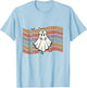 Groovy Dialysis Technician Boo Ghost Halloween Costumes T-Shirt - T-Shirt | Light Blue