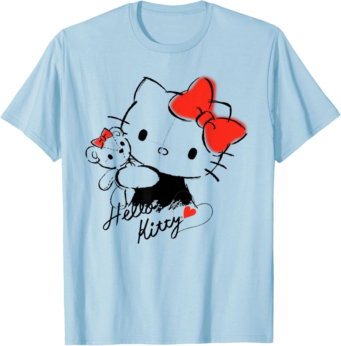 Hello Kitty and Tiny Chum T-Shirt - T-Shirt | Light Blue