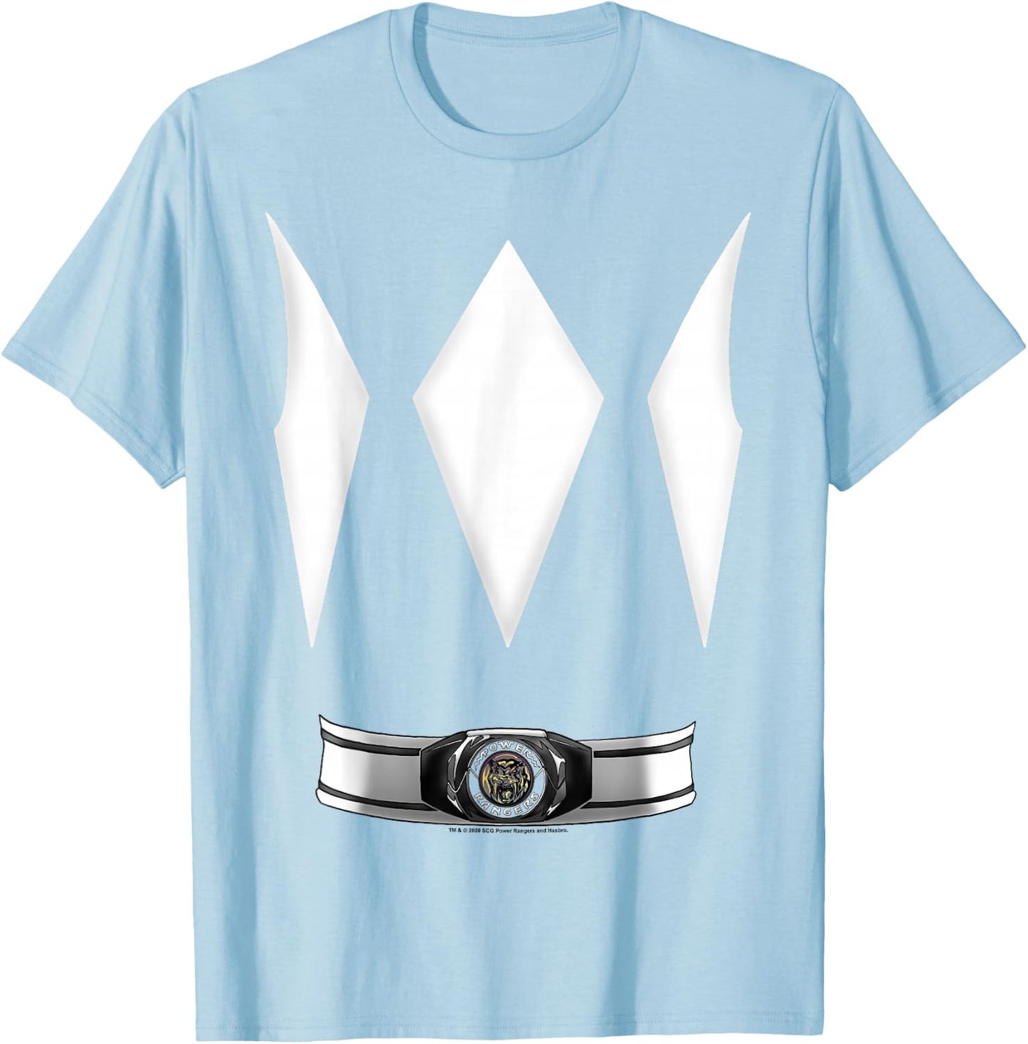 Power Rangers Halloween Yellow Ranger Costume T-Shirt - T-Shirt | Light Blue