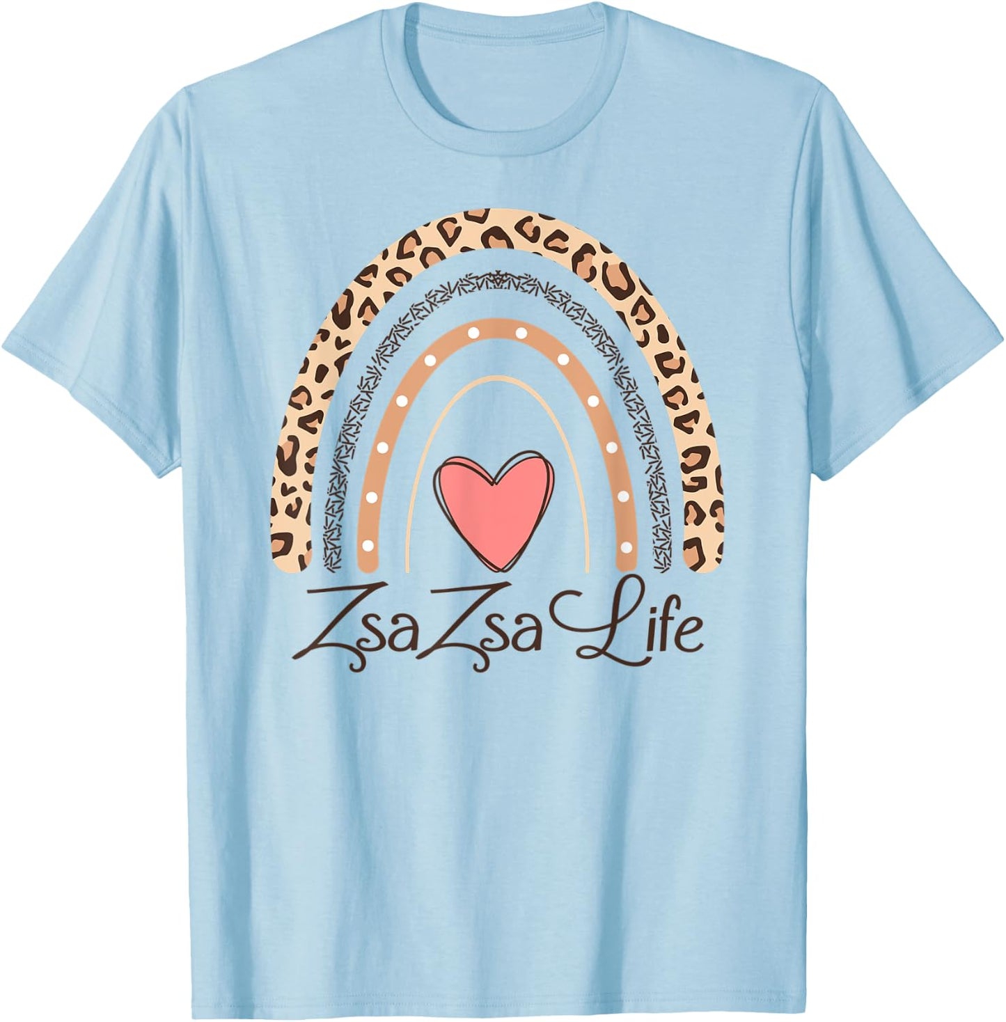 ZsaZsa Life Boho Rainbow Funny Grandma Zsa Zsa T-Shirt - T-Shirt | Light Blue