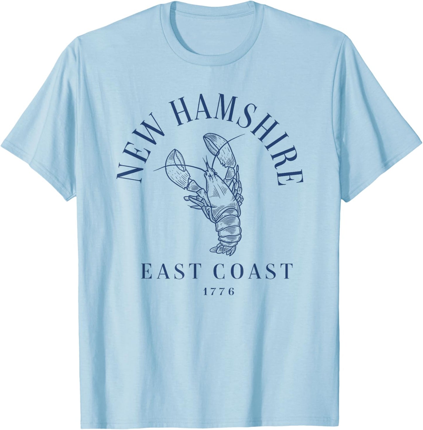 New Hampshire Lobster Vintage T-Shirt - T-Shirt | Light Blue