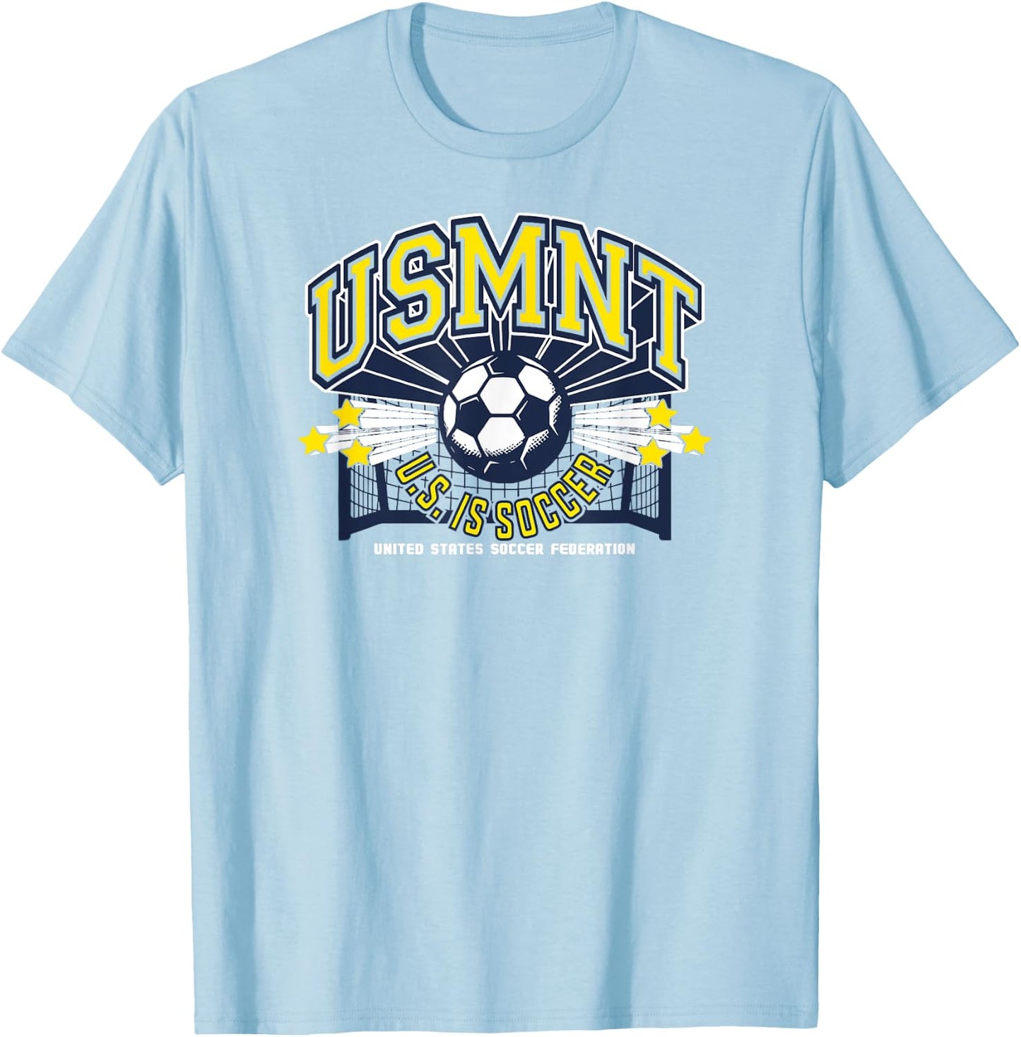 United States Men's Soccer Team USMNT Officially Licensed T-Shirt - T-Shirt | Light Blue