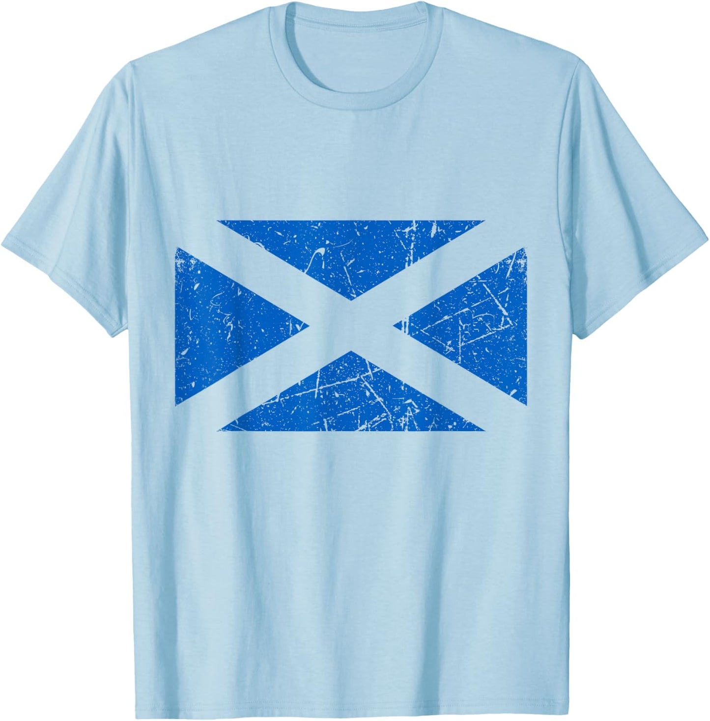 Scotland Flag Proud Scottish Fans Supporters T-Shirt - T-Shirt | Light Blue