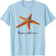 Make a difference The Starfish Story. Starfish, black text T-Shirt - T-Shirt | Light Blue