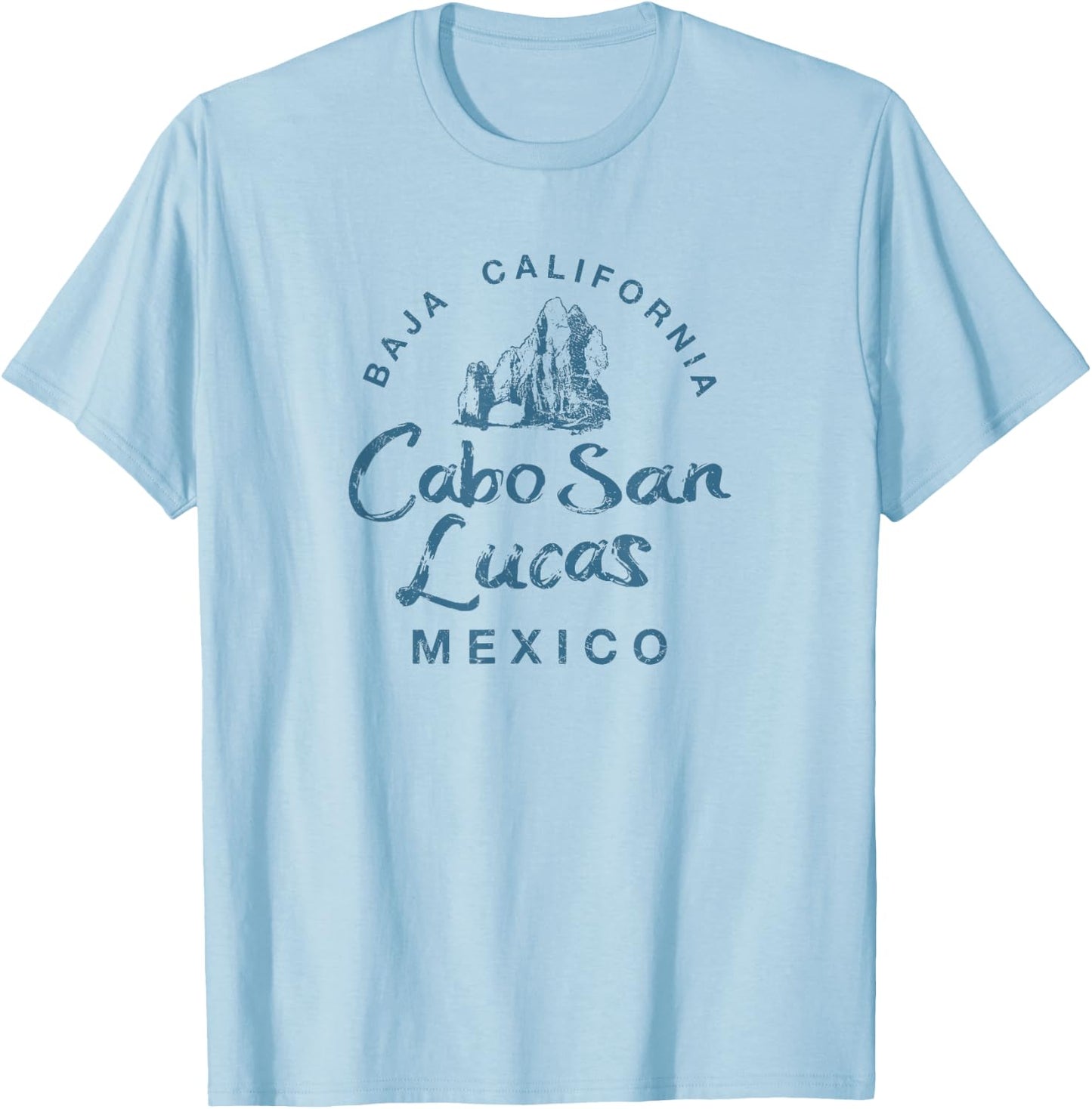 Cabo San Lucas Baja California Vintage T-Shirt - T-Shirt | Light Blue