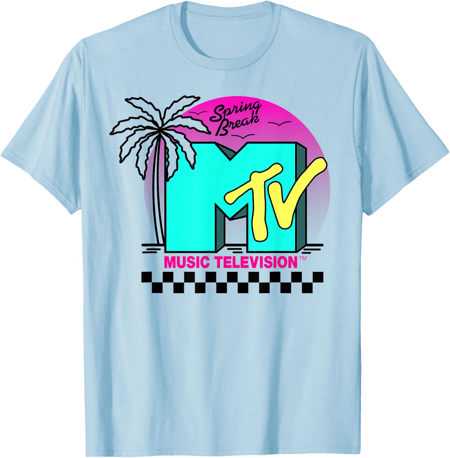 MTV - Spring Break Beach T-Shirt - T-Shirt | Light Blue