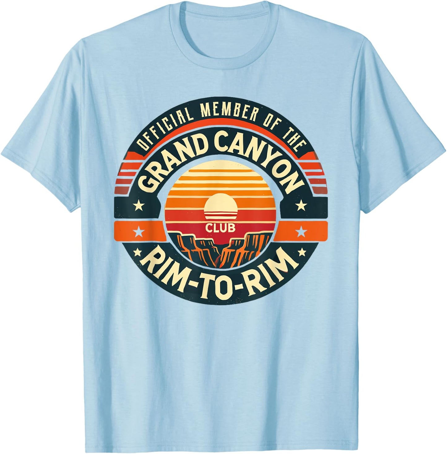 Official Member of the Grand Canyon Rim-to-Rim Club T-Shirt - T-Shirt | Light Blue