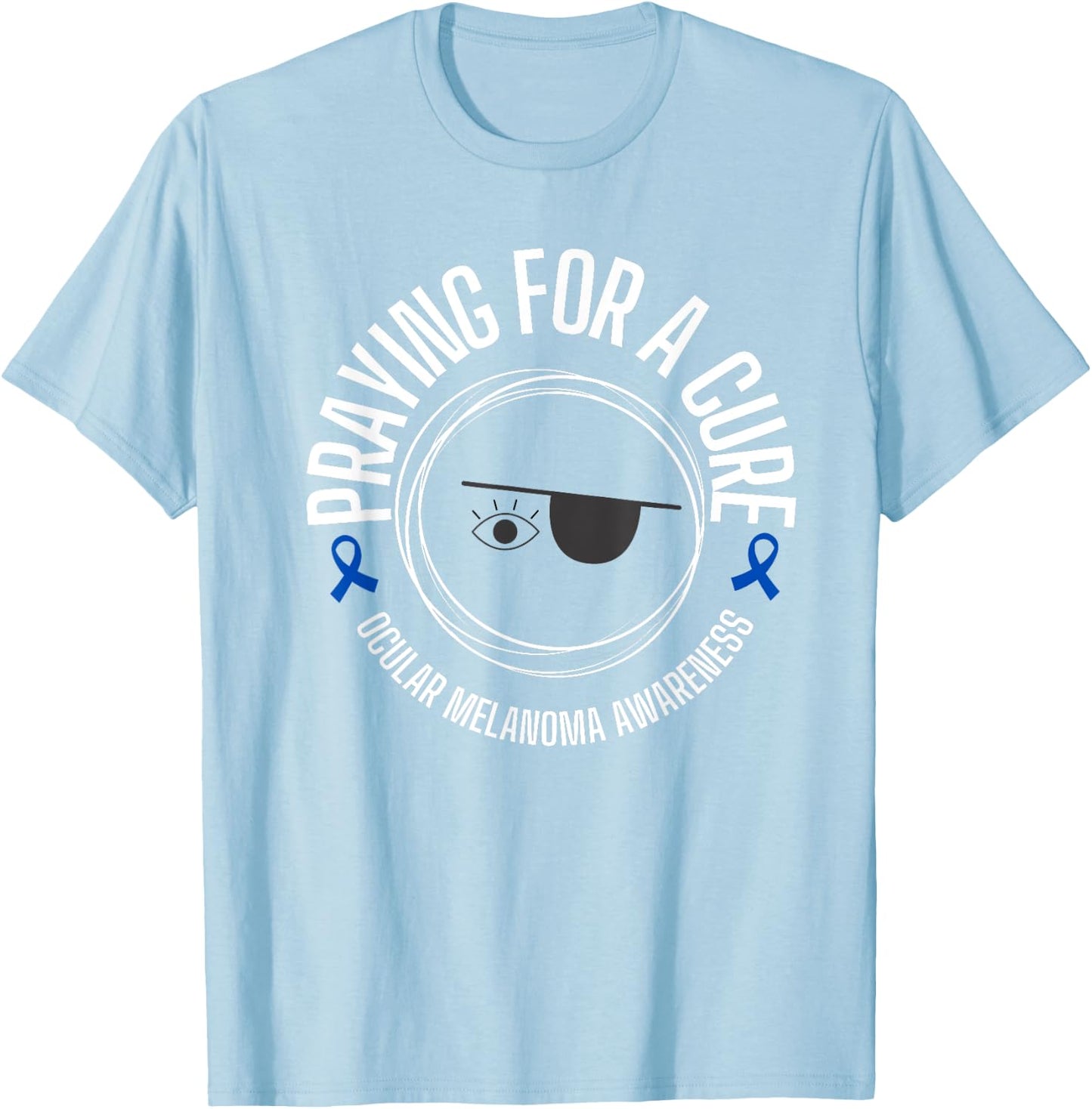 Ocular Melanoma Awareness T-Shirt - T-Shirt | Light Blue