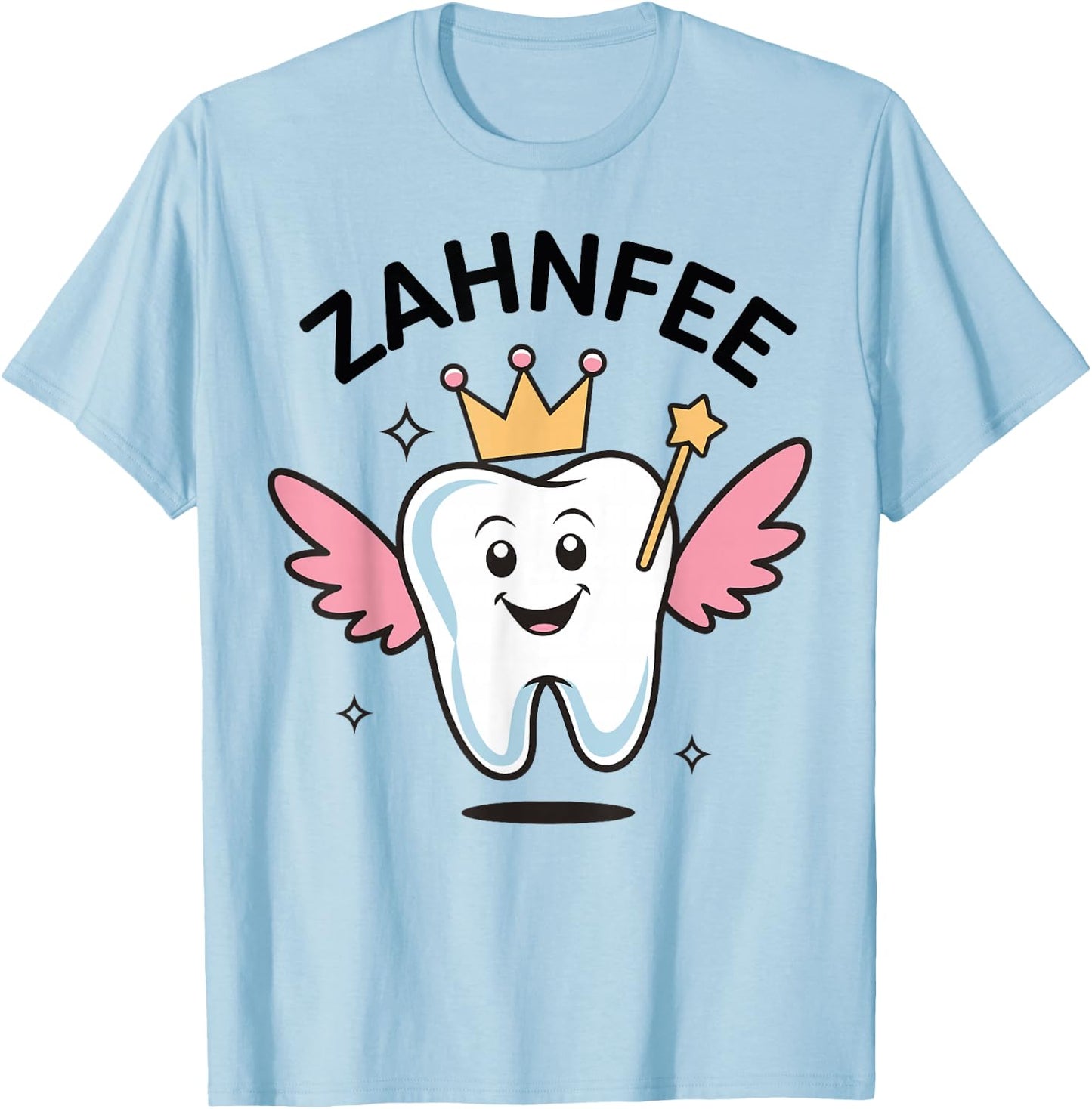Zahnfee Women's , White T-Shirt - T-Shirt | Light Blue