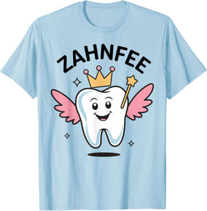 Zahnfee Women's , White T-Shirt - T-Shirt | Light Blue