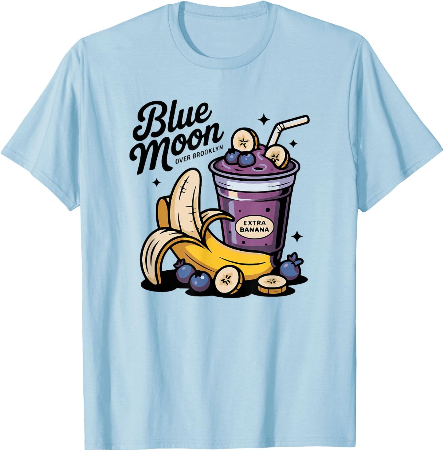 Blauer Mond in Kanada über Brooklyn Extra Banana T-Shirt - T-Shirt | Light Blue