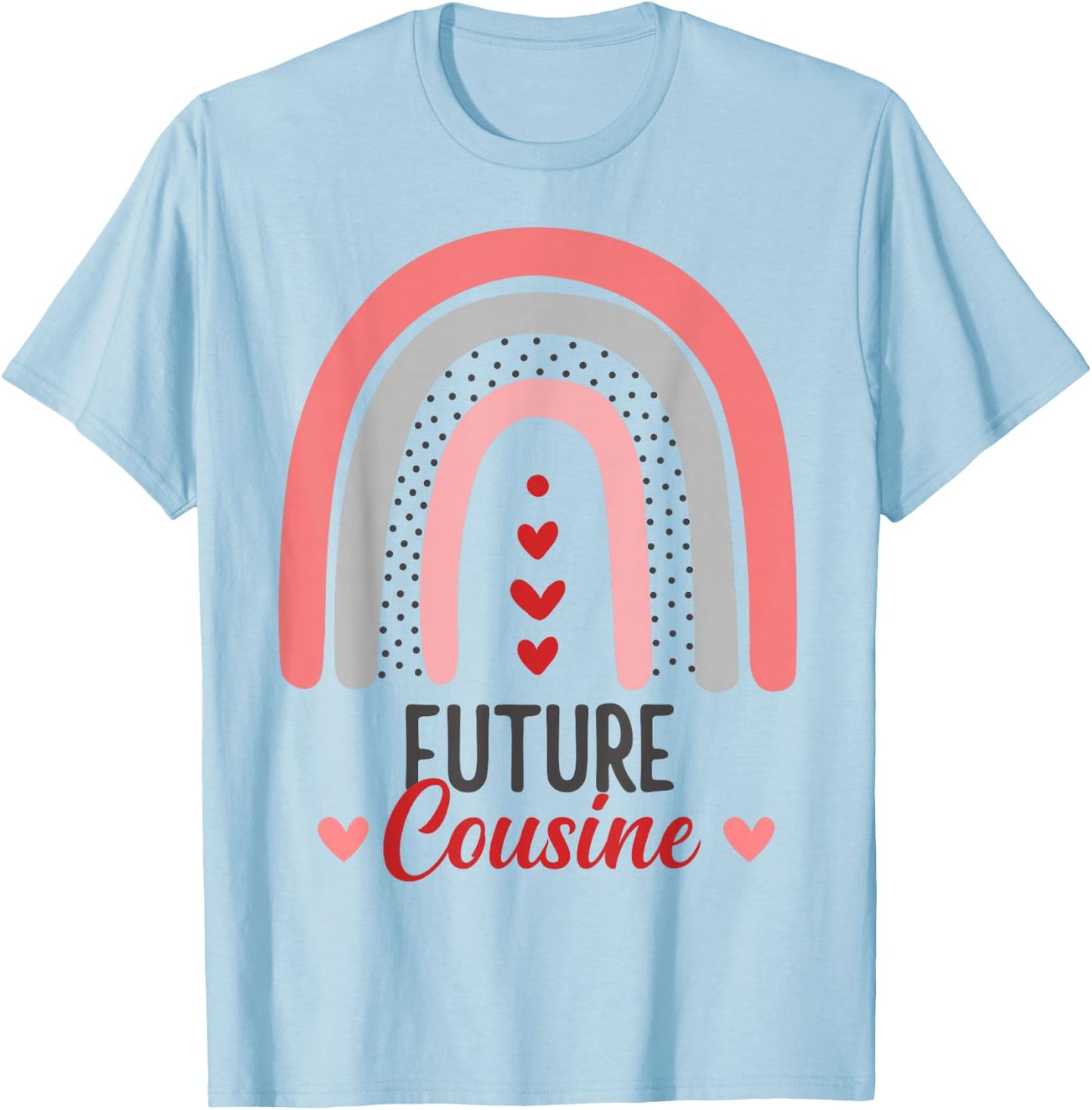 Announcement Pregnancy Future Cousine T-Shirt - T-Shirt | Light Blue
