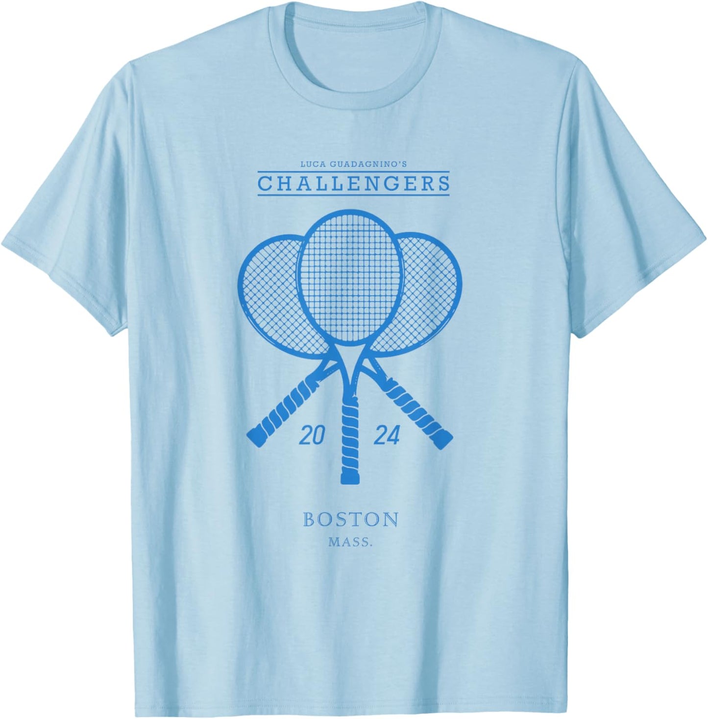 Blue Tennis Rackets - Challengers Movie T-Shirt - T-Shirt | Light Blue