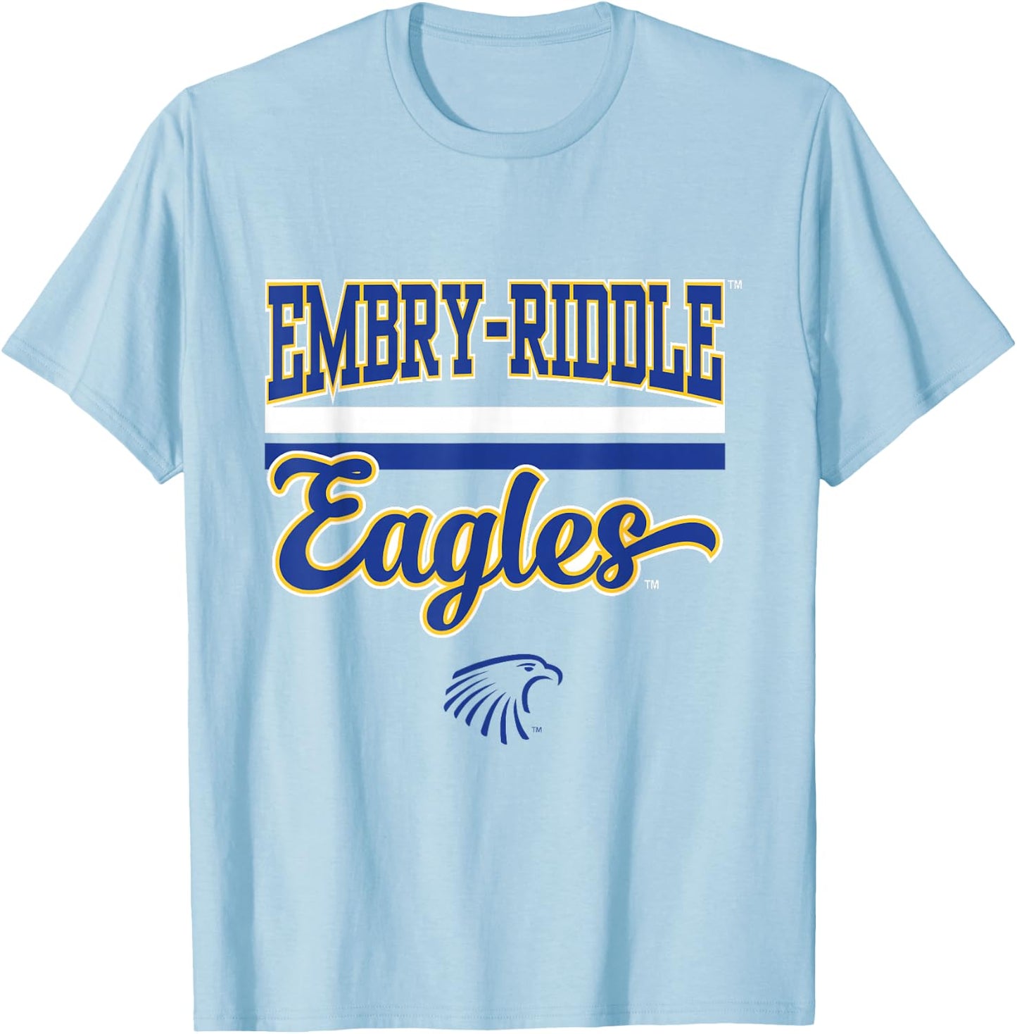 Embry Riddle Eagles |NCAA Official University | VNPEMBR301 T-Shirt - T-Shirt | Light Blue