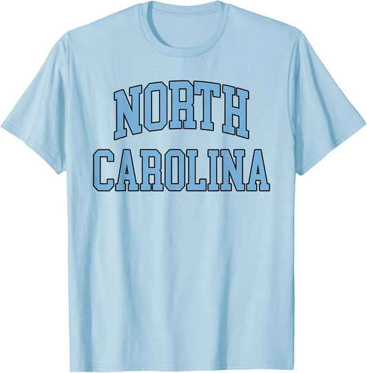 North Carolina Vintage Classic Women Men Kid T-Shirt - T-Shirt | Light Blue