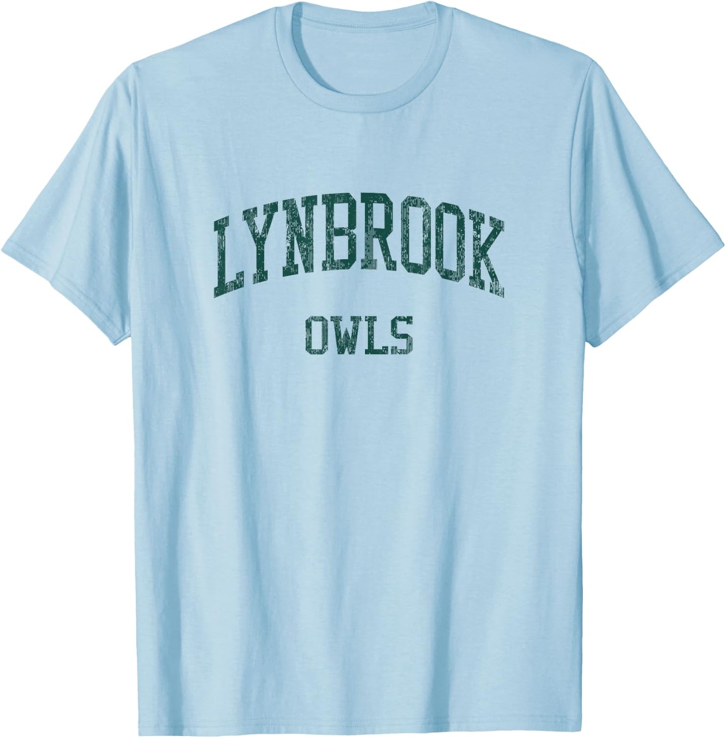 Lynbrook High School HS Lynbrook NY Vintage Sports T-Shirt - T-Shirt | Light Blue