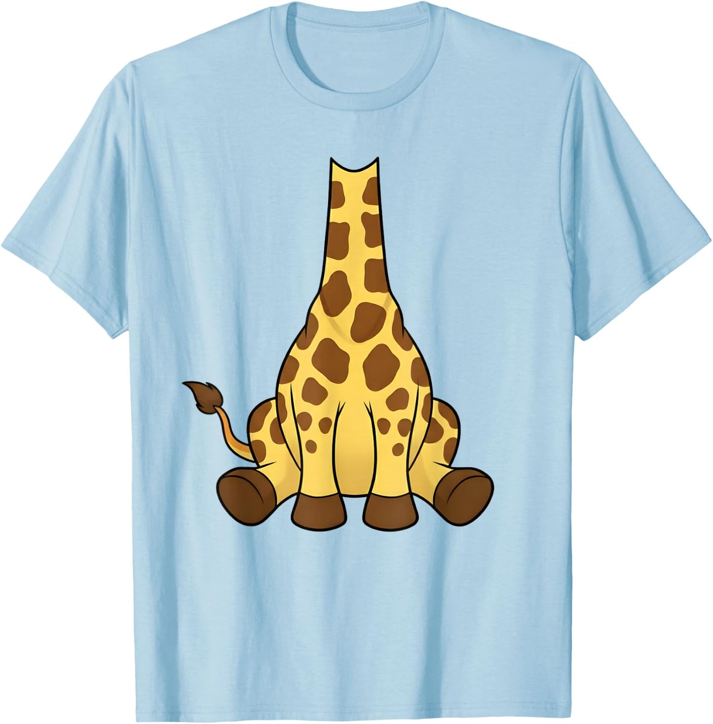 Giraffe Costume Adult Men Women Kids Boys Girls Halloween T-Shirt - T-Shirt | Light Blue