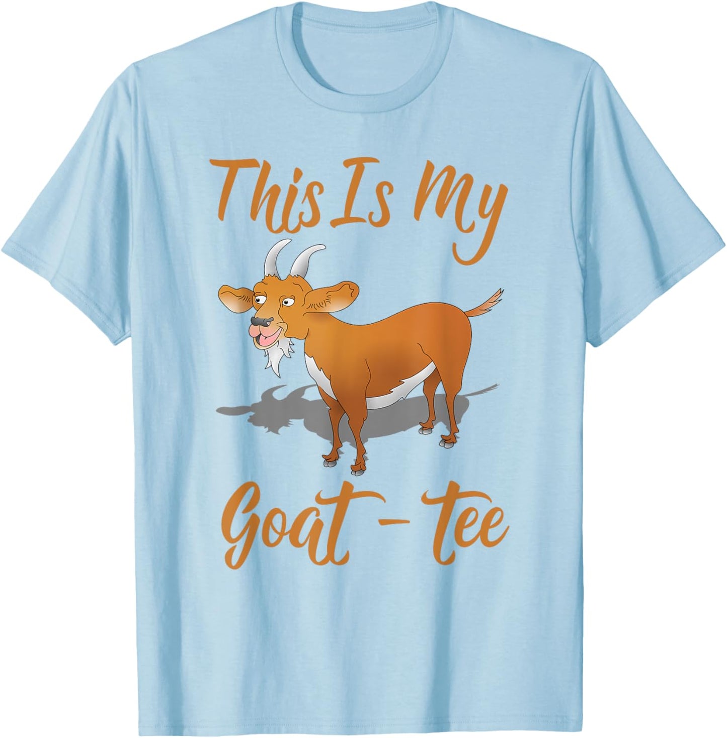 Goat Goatee Beard Funny T-Shirt - T-Shirt | Light Blue