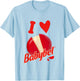 Babybel I Love Babybel Heart , White T-Shirt - T-Shirt | Light Blue