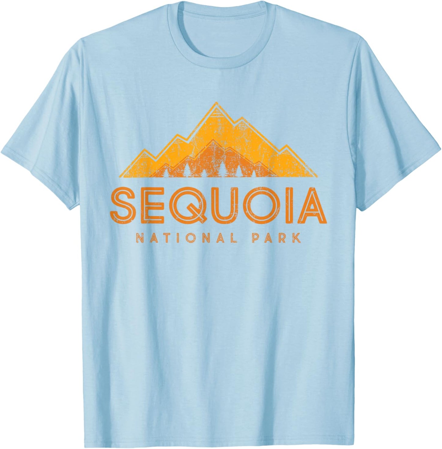 California | Kings Canyon - Vintage Sequoia National Park T-Shirt - T-Shirt | Light Blue