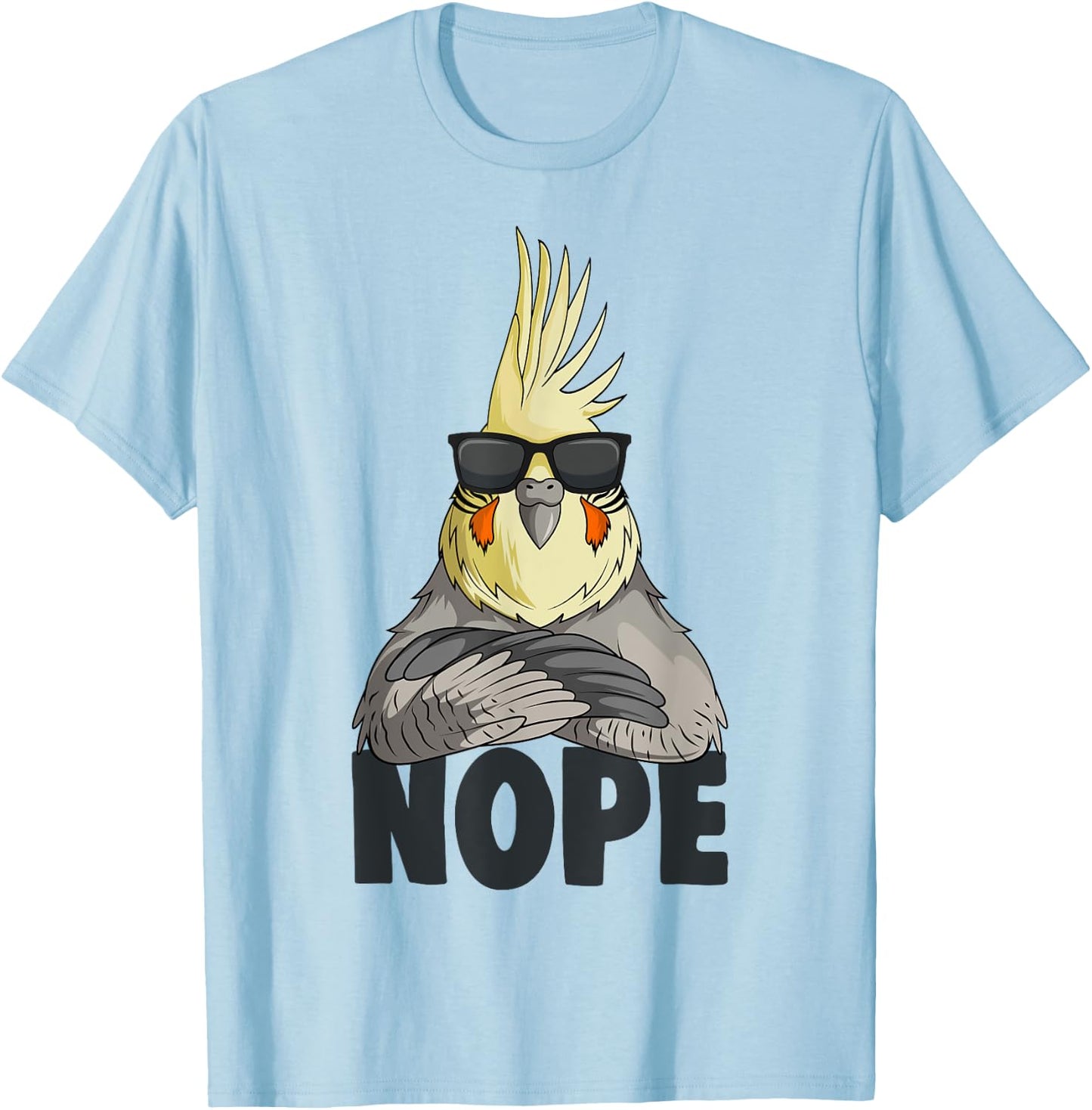 Cockatiel Bird Women Kids Girl T-Shirt - T-Shirt | Light Blue
