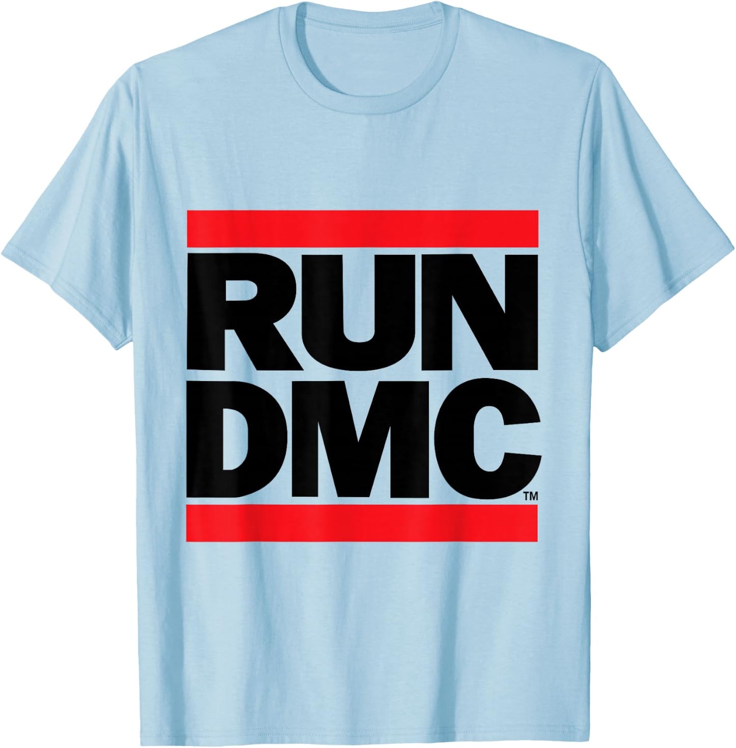 RUN DMC Official Logo Light T-Shirt - T-Shirt | Light Blue