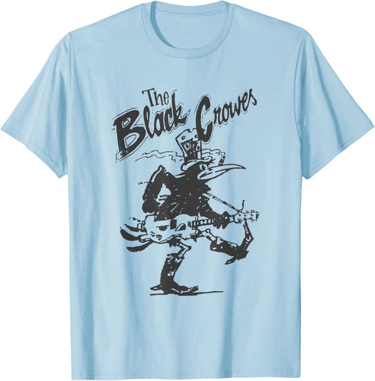 Official Black Crowes Guitar T-Shirt - T-Shirt | Light Blue