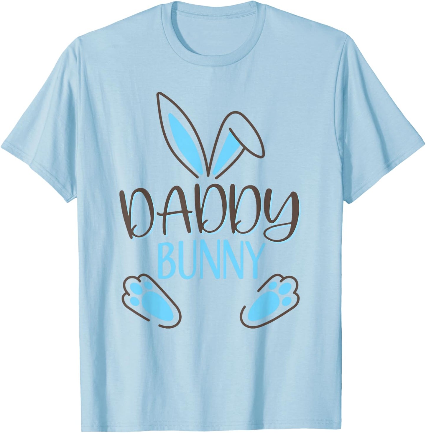 Daddy Bunny Easter Costume Dad Father T-Shirt - T-Shirt | Light Blue